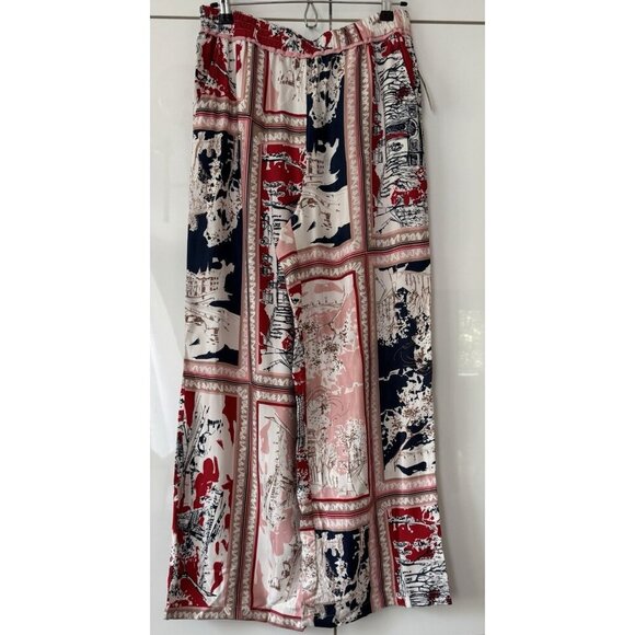 NWT Size S - Anthro The Brooklin Printed Wide-Leg Pull-On Pants (NWT US$ 128) - Picture 5 of 16